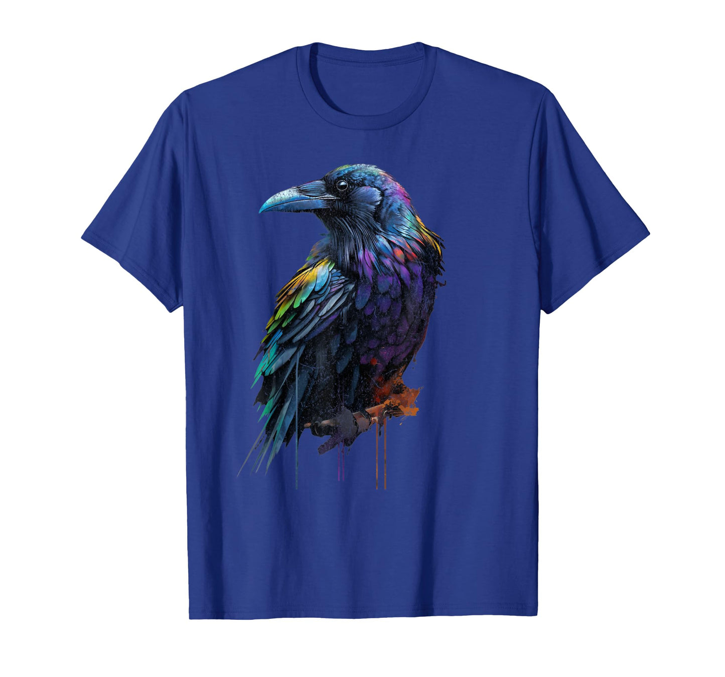 Colorful Cute Raven Crow Birding Bird Animal Lover Retro T-Shirt