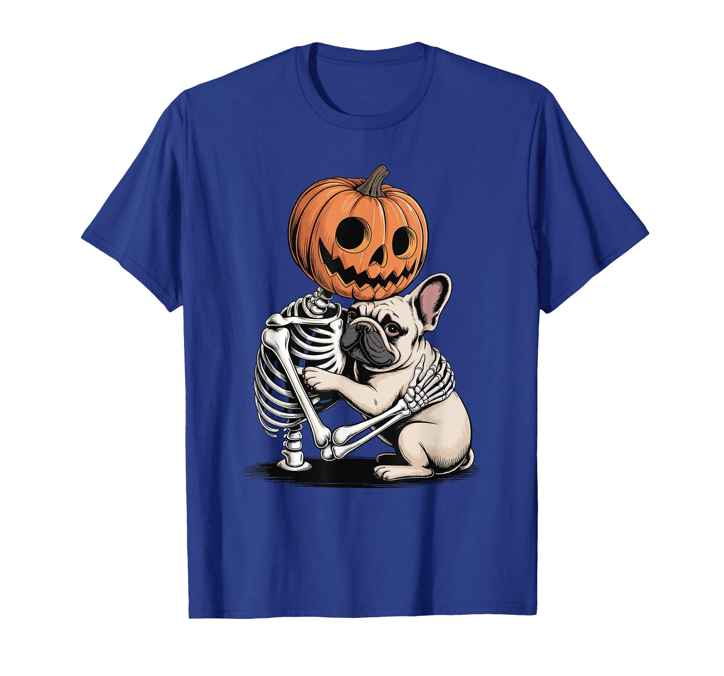 Halloween Skeleton French Bulldog Frenchie T-Shirt
