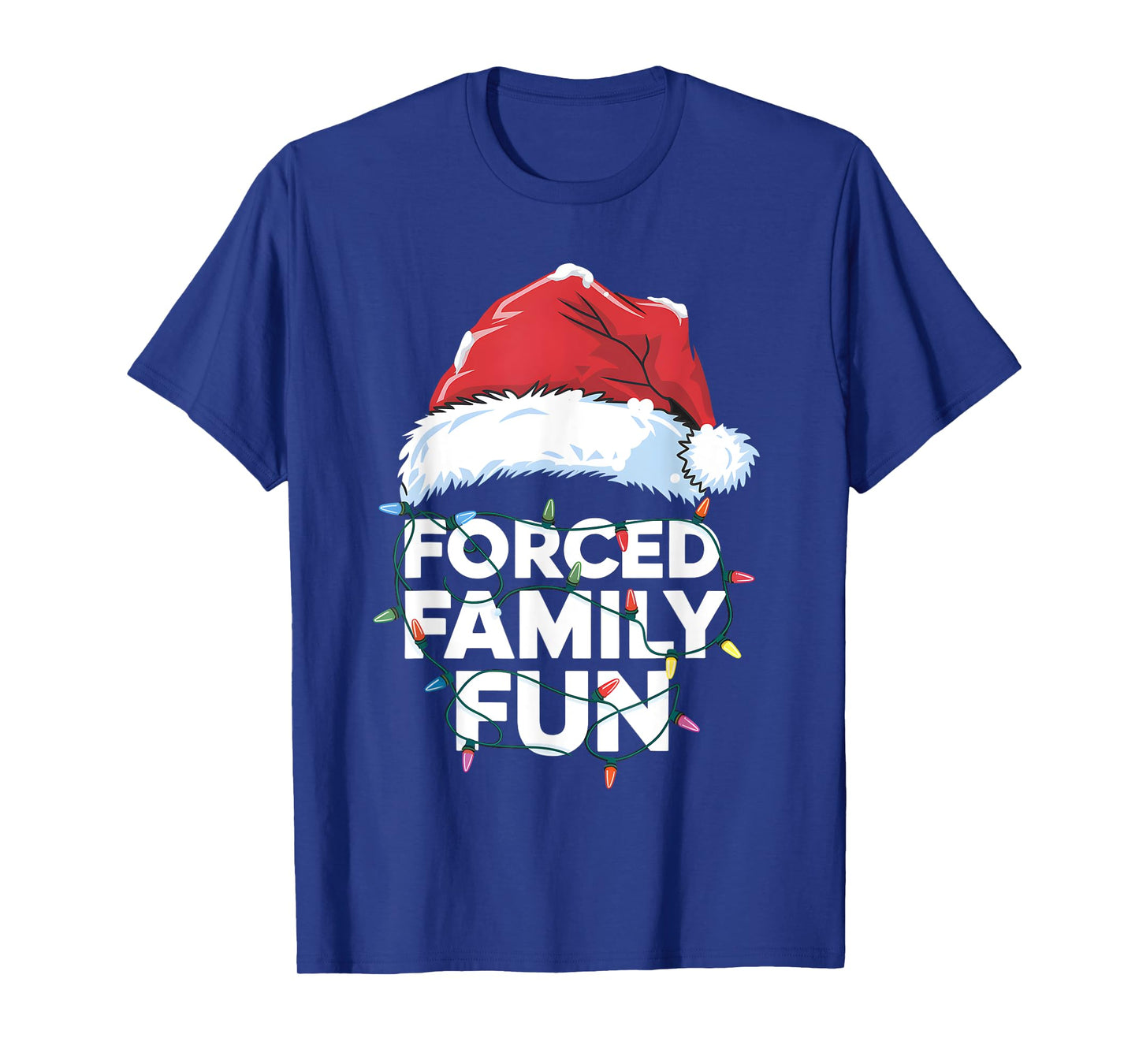 Forced Family Fun Sarcastic Christmas Funny T-Shirt