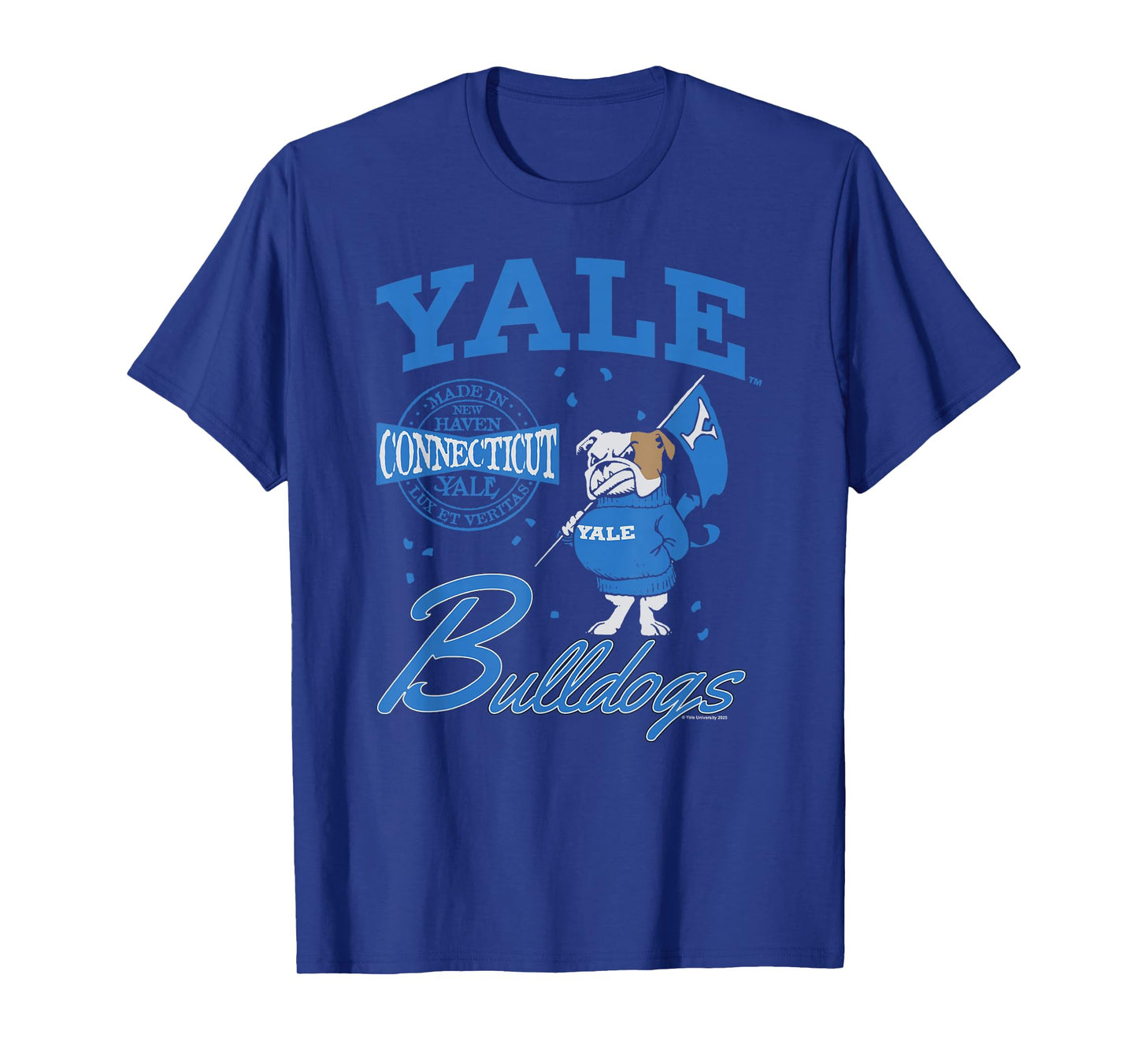 Yale University Made in New Haven Connecticut Handsome Dan T-Shirt