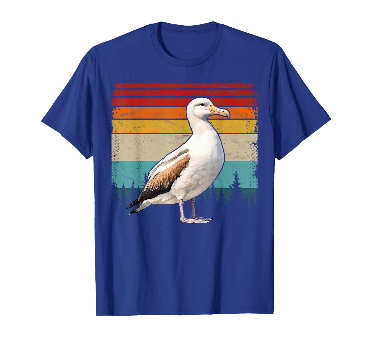 Albatross Vintage Distressed Retro Style Cool Albatross Bird T-Shirt