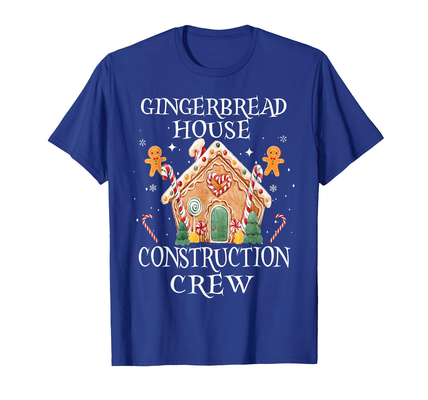 Gingerbread House Construction Crew Decorating Baking Xmas T-Shirt