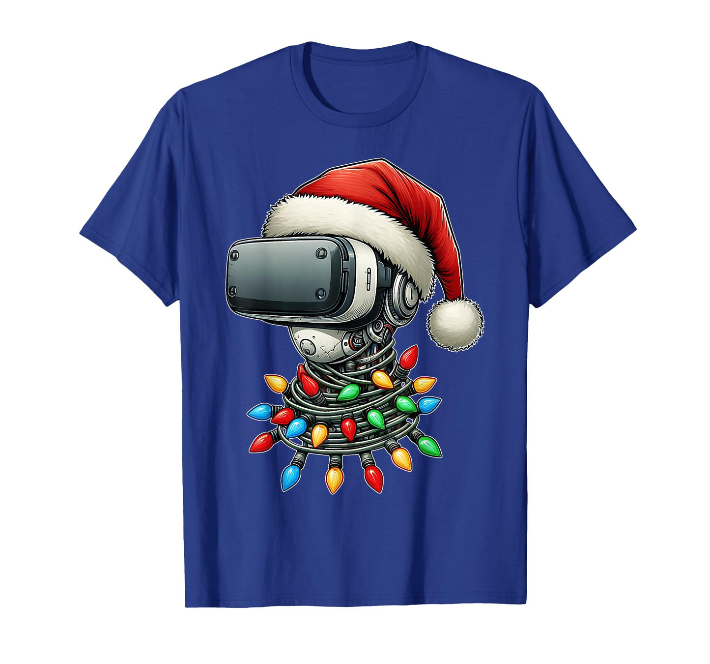 Virtual Reality VR Player Video Gaming Christmas Hat Xmas T-Shirt