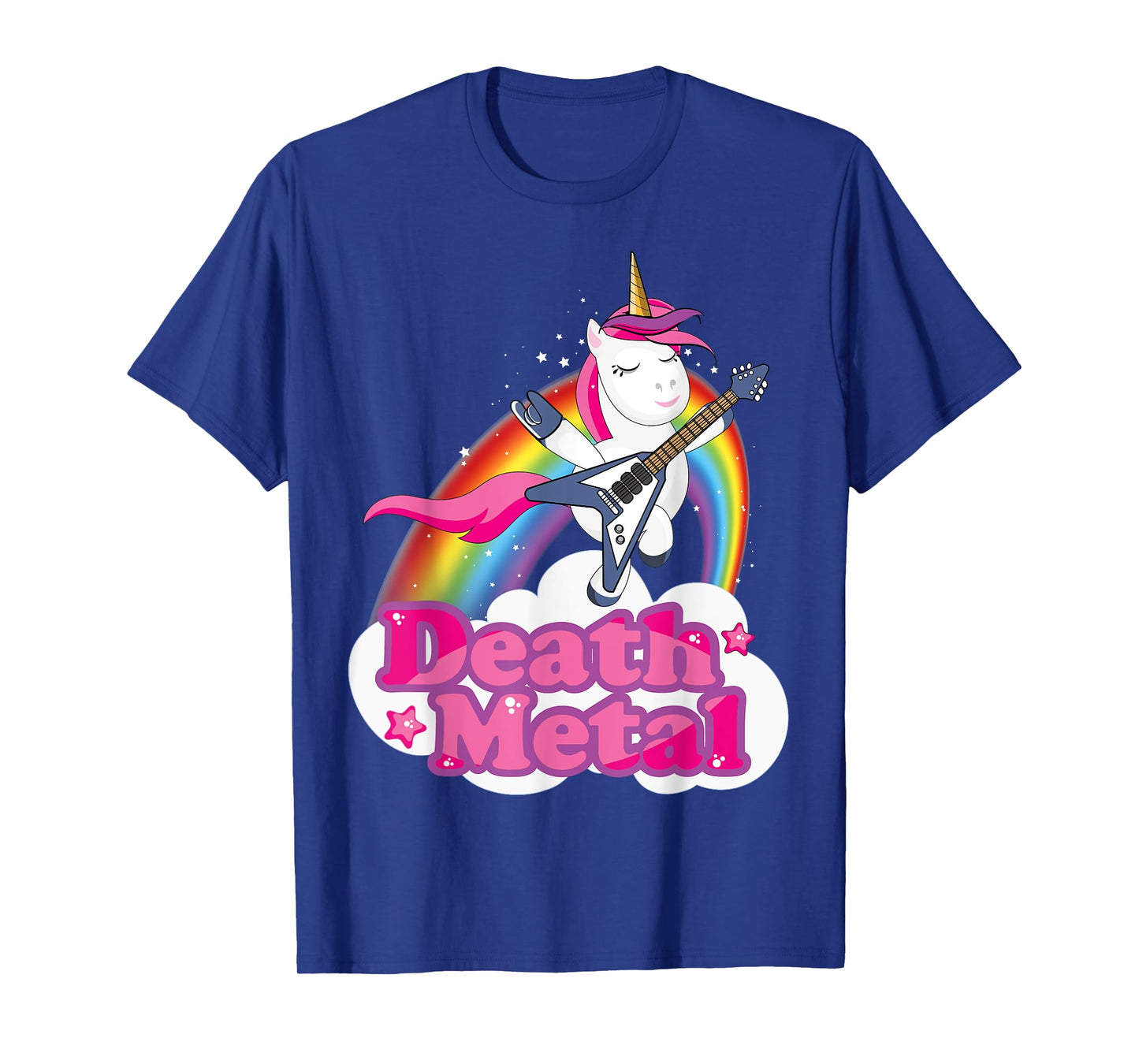 Cutte Heavy Metal Death Metal Unicorn T-Shirt