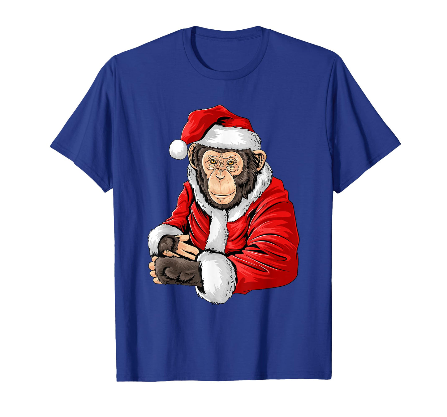 Monkey Santa Costume Christmas Pajama Cool Zoo Animal X-Mas T-Shirt