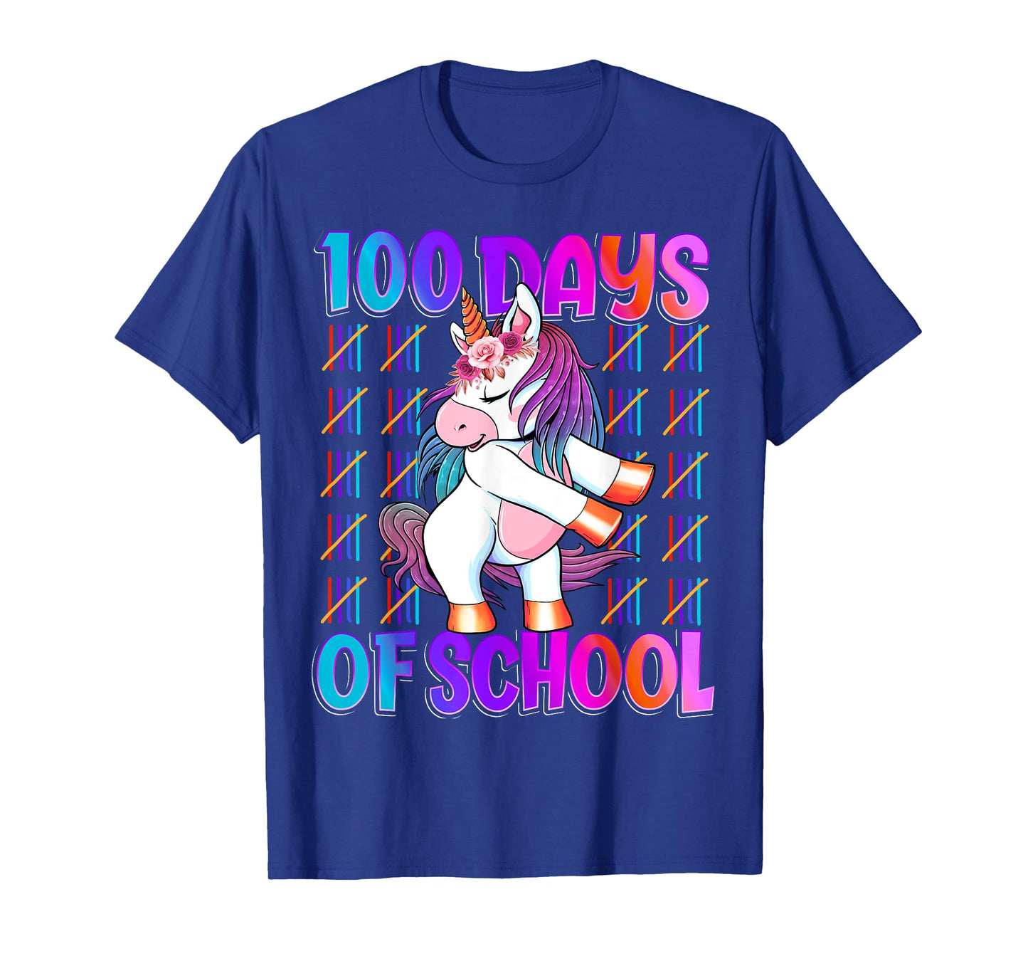 100 Magical Day of School And Still Awesome 100 Days Smarter Unicorn Kids School Shirt Black Unisex Kids T-Shirt Small