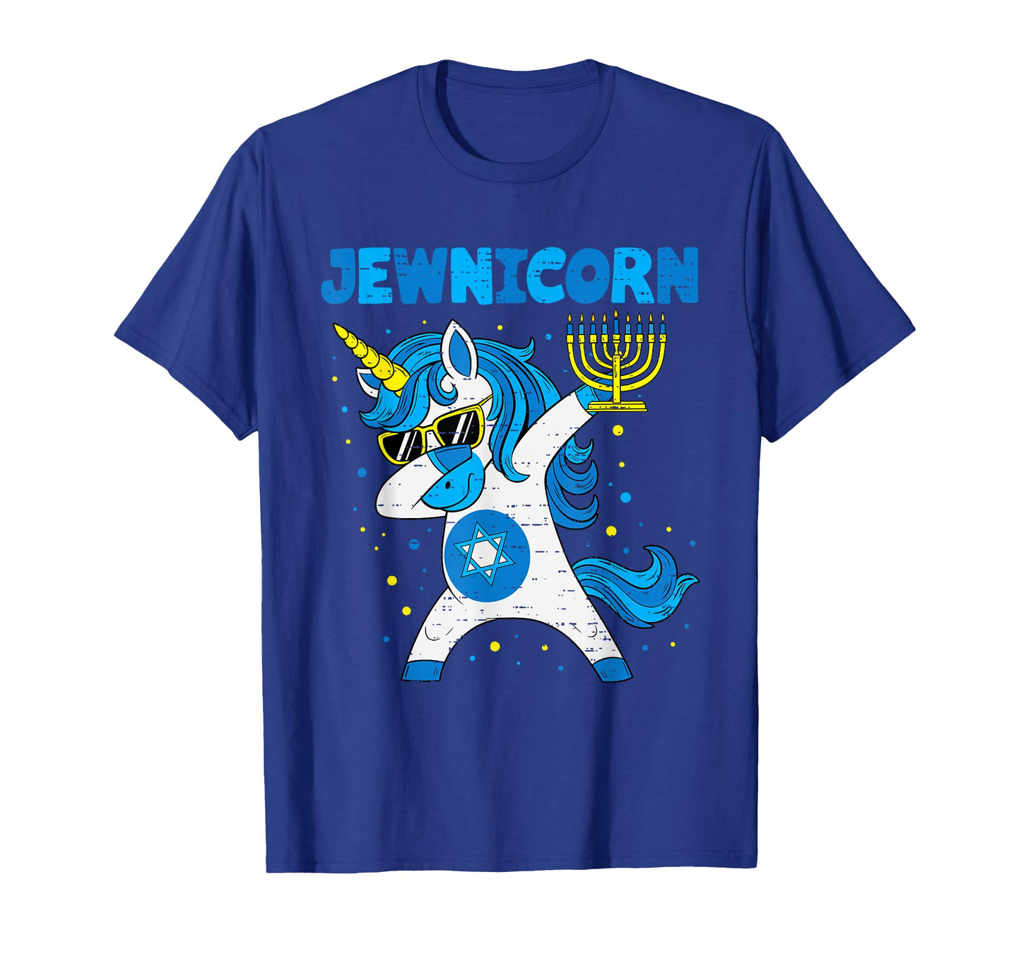 Jewnicorn Funny Jewish Unicorn Chanukah Hanukkah Girls Kids T-Shirt