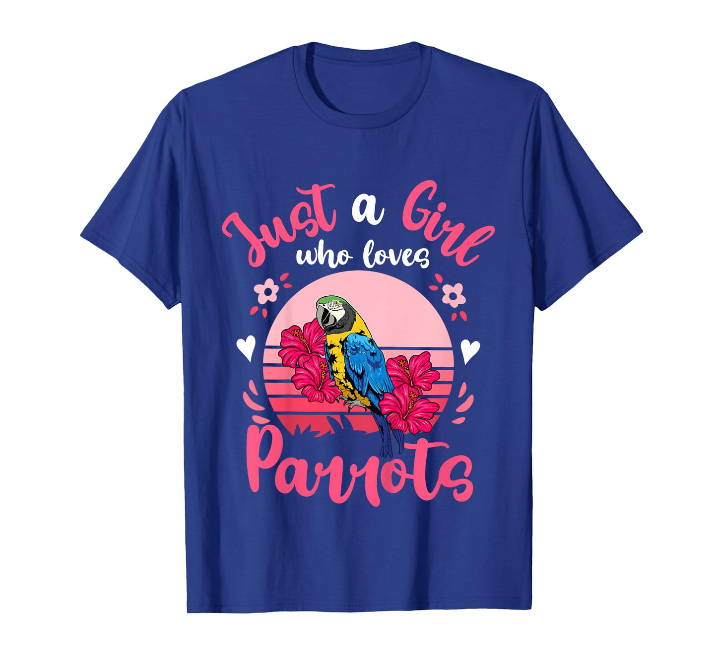 Kids Parrot Just a Girl Who Loves Parrots T-Shirt