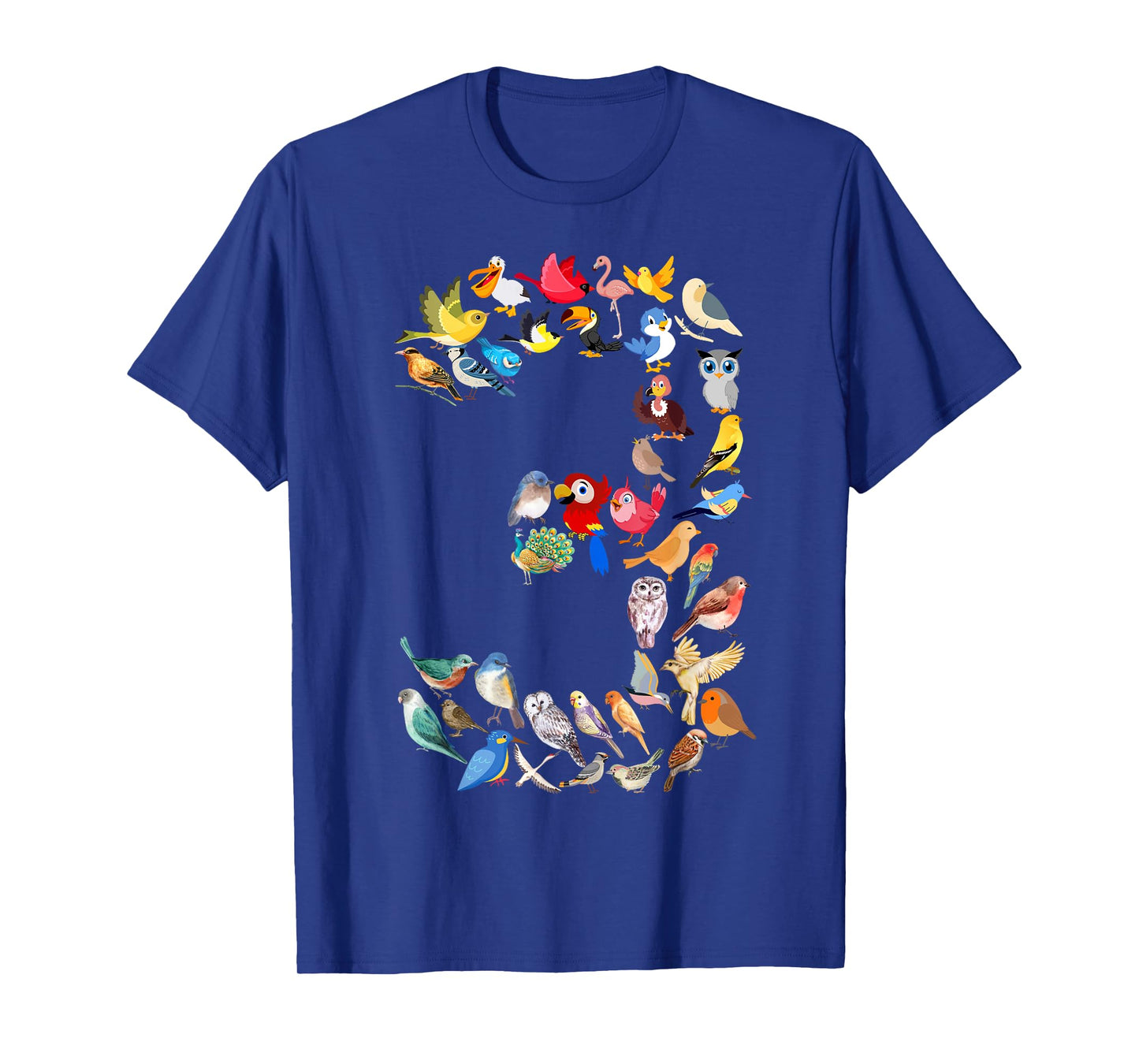 Toddler 3rd Birthday Birds Themed 3 Year Old Kids Bird Lover T-Shirt