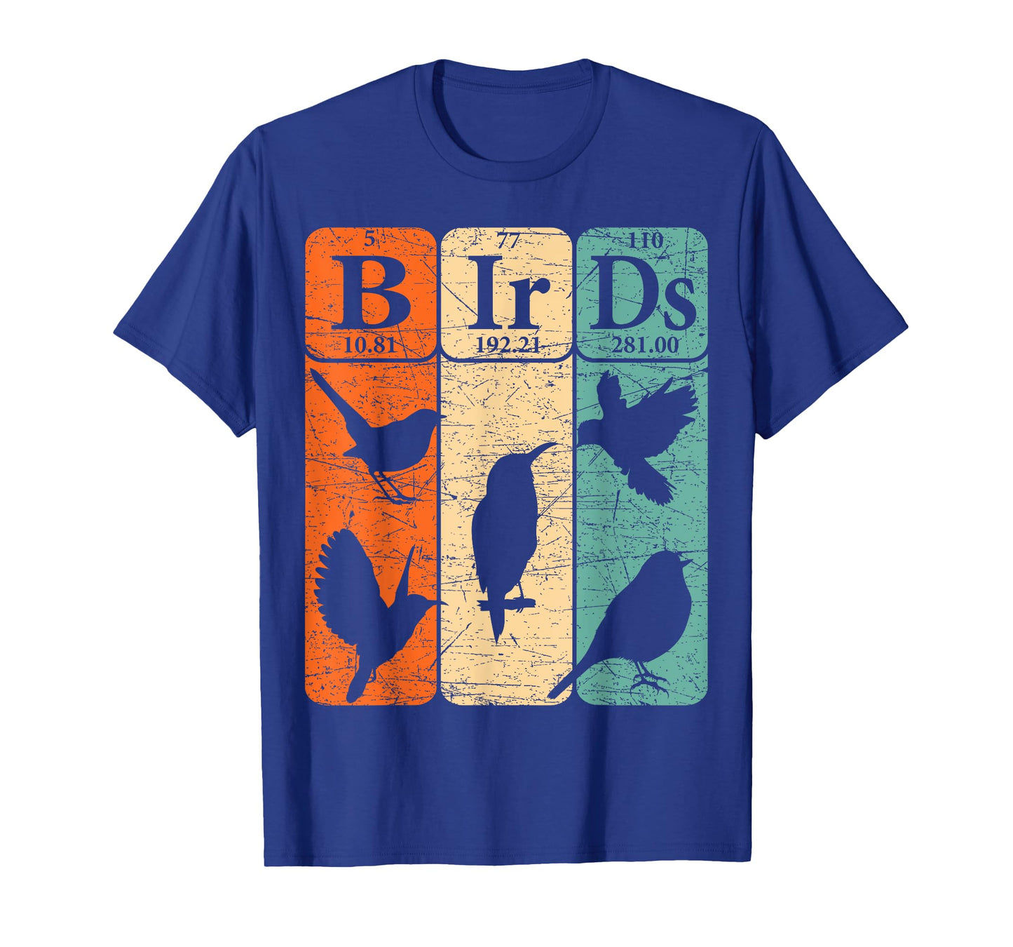 Birds Periodic Table Elements Birdwatching Ornithology T-Shirt