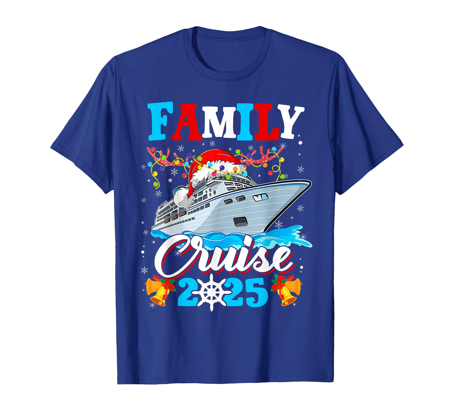 Family Cruise 2025 Matching Family Christmas Cruise Holiday T-Shirt