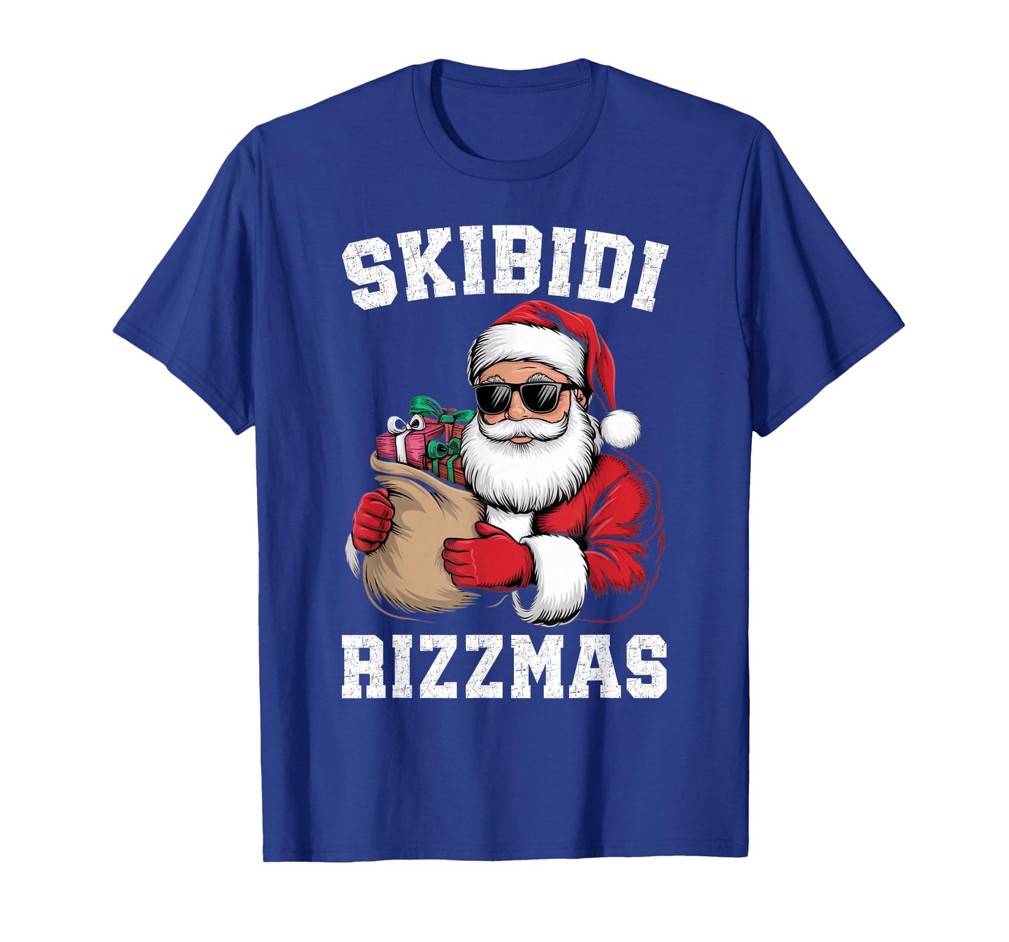 Skibidi Rizzmas Christmas Rizz Santa Claus Funny Xmas T-Shirt