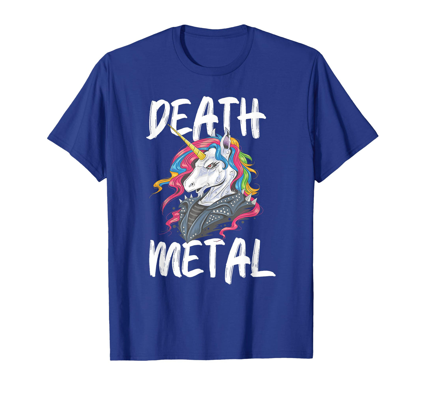 Unicorn Death Metal Rocker Go To Hell Funny Gift T-Shirt