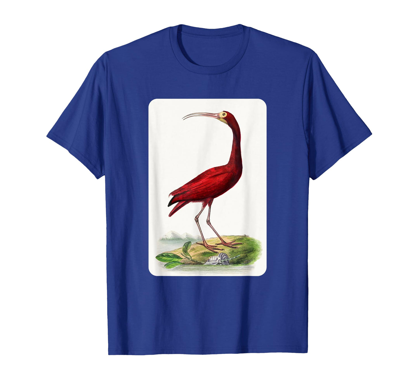 Vintage Scarlet Ibis Bird Illustration Animal Lover T-Shirt