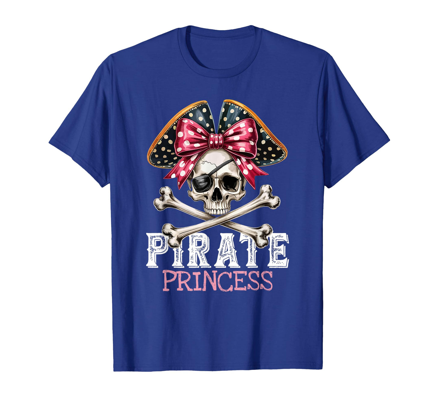 Funny Pirate Princess Coquette Bow Halloween Costume Girls T-Shirt