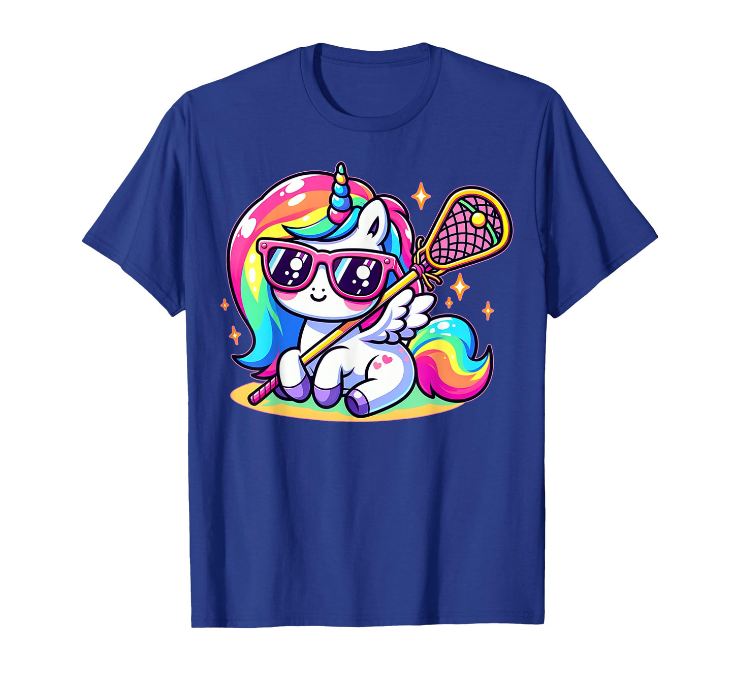 Funny Unicorn Lax Lacrosse Men Boys Girls Youth Teens Sports T-Shirt