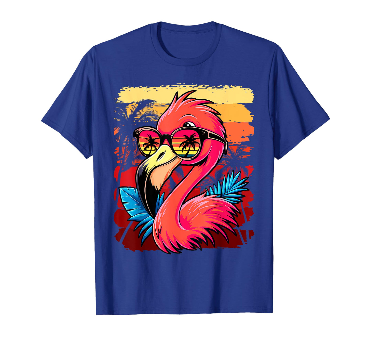 Retro Sunglasses Flamingo Womens Mens Kids Funny Flamingo T-Shirt