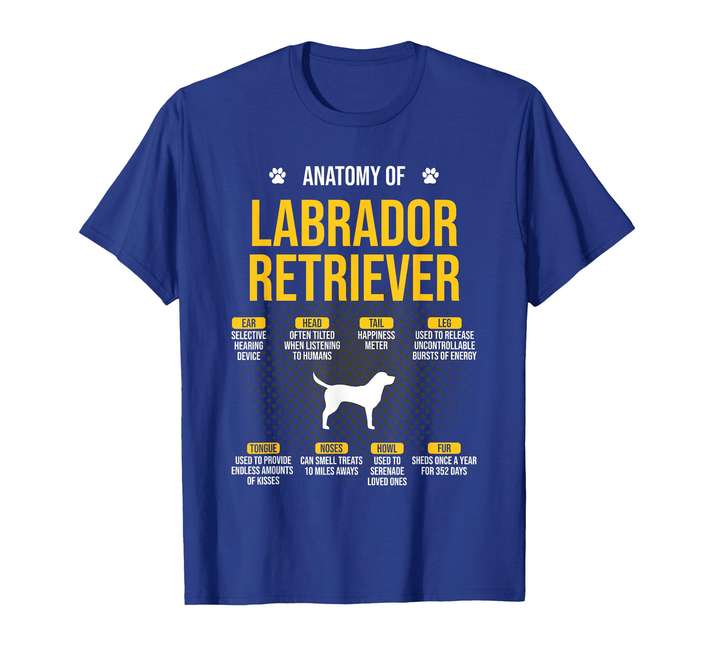 Anatomy Of Labrador Retriever Dog Lover T-Shirt