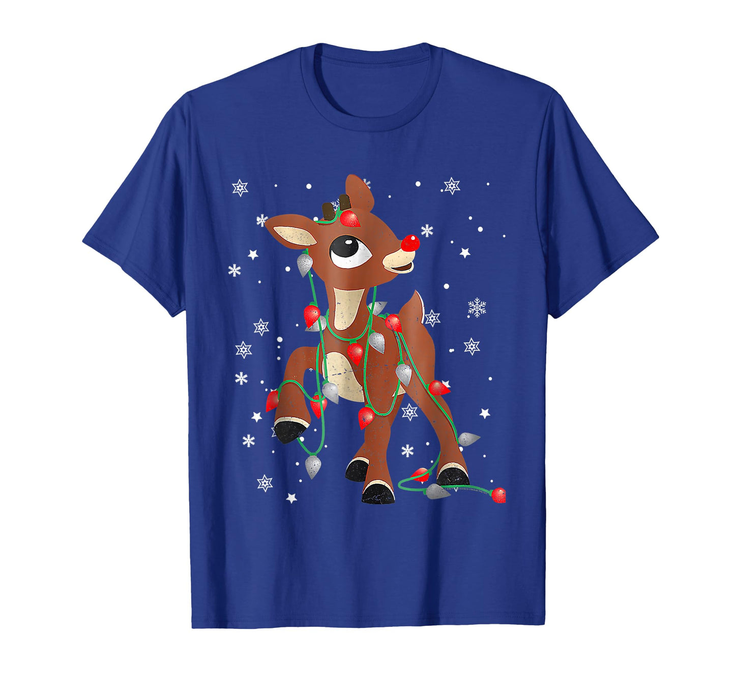 Cute Rudolph The Red Nose Reindeer For Kids And Christmas T-Shirt