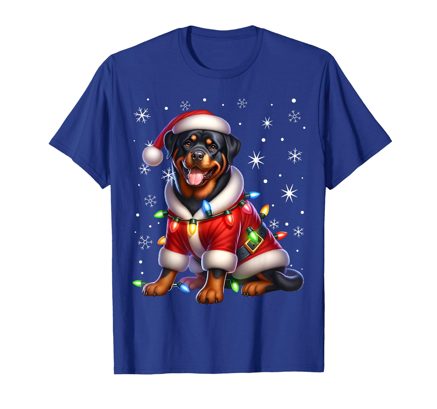 Rottweiler Santa Claus Rottweiler Costume Rottweiler Xmas T-Shirt