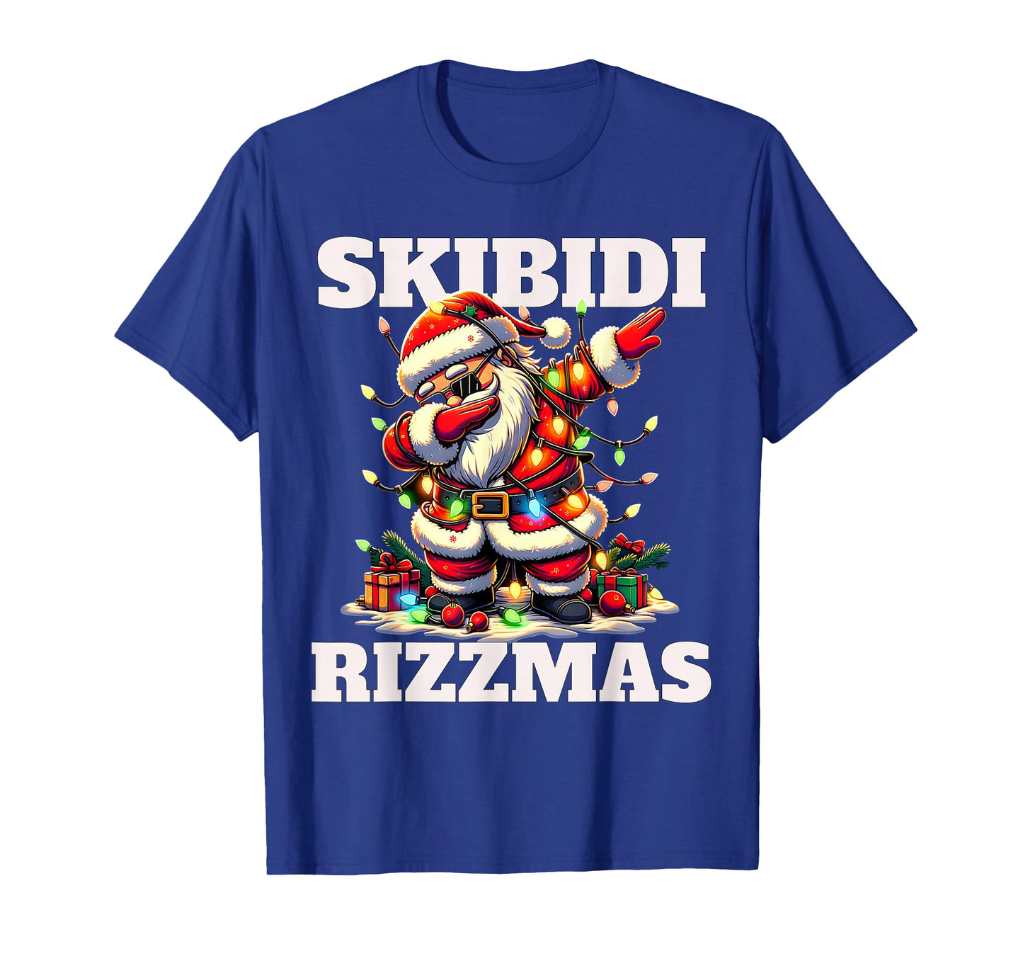 Rizz Christmas Santa Funny Xmas Gen Alpha Skibidi Rizzmas T-Shirt
