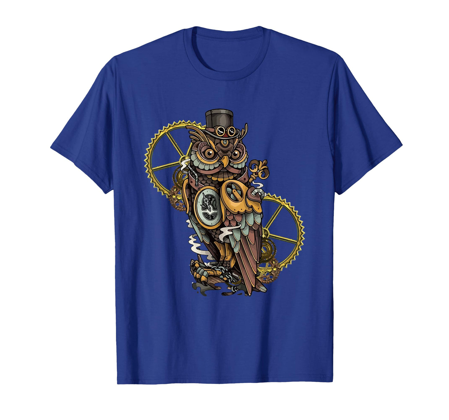 Steampunk Owl Art Bird Lovers T-Shirt