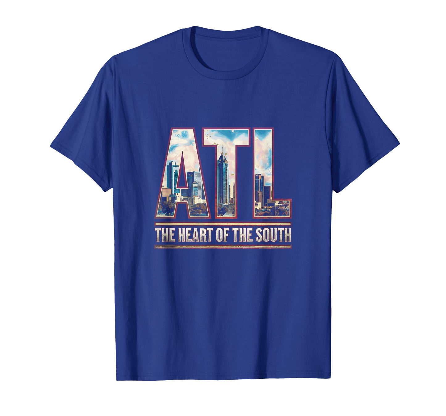 Atlanta ATL City Skyline Modern Art The Heart Of The South T-Shirt