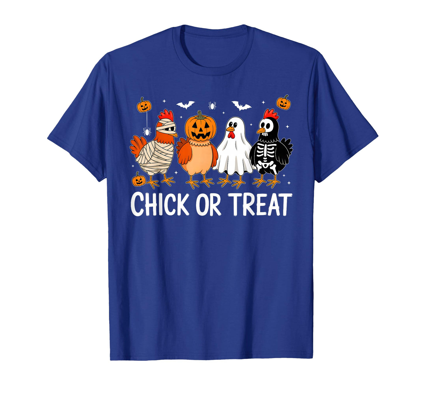 Funny Chicken Halloween Pumpkin Chick Or Treat Chicken Lover T-Shirt