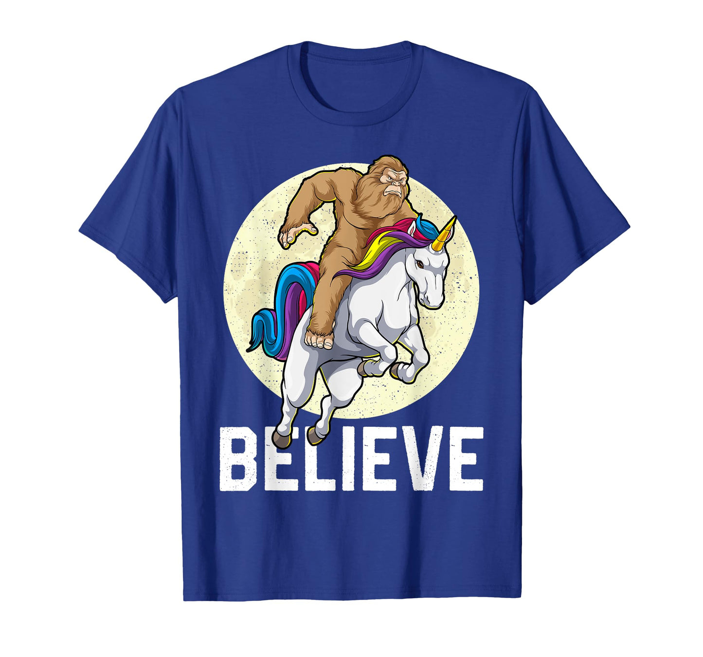 Bigfoot Unicorn Shirt Believe Funny Sasquatch Cryptozoology T-Shirt