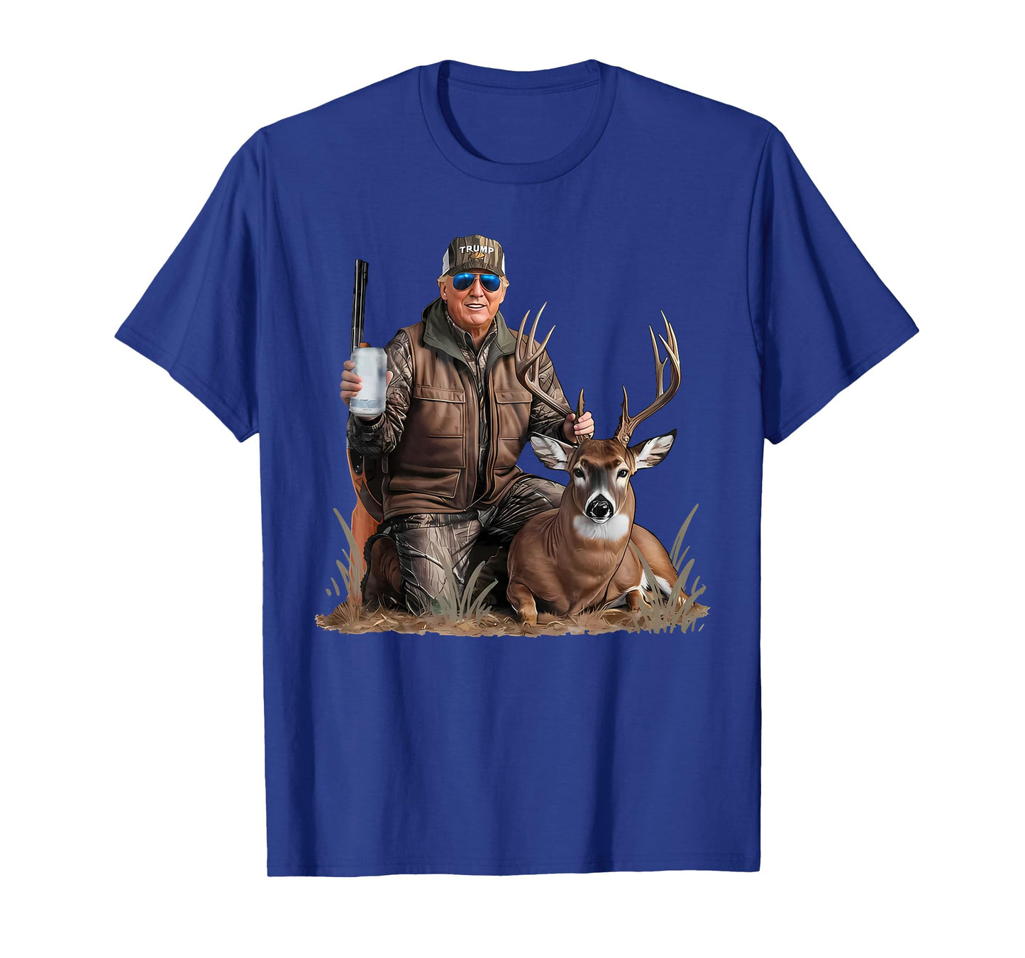 Trump Deer Hunting Donald Trump Old School Camouflage T-Shirt
