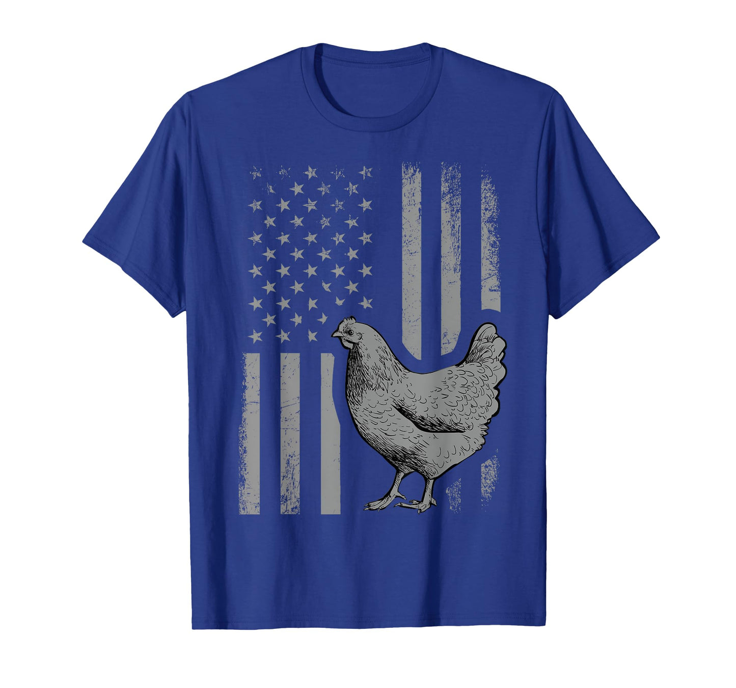 American Flag Chicken Lover Gift Patriotic Flag Gift Men T-Shirt