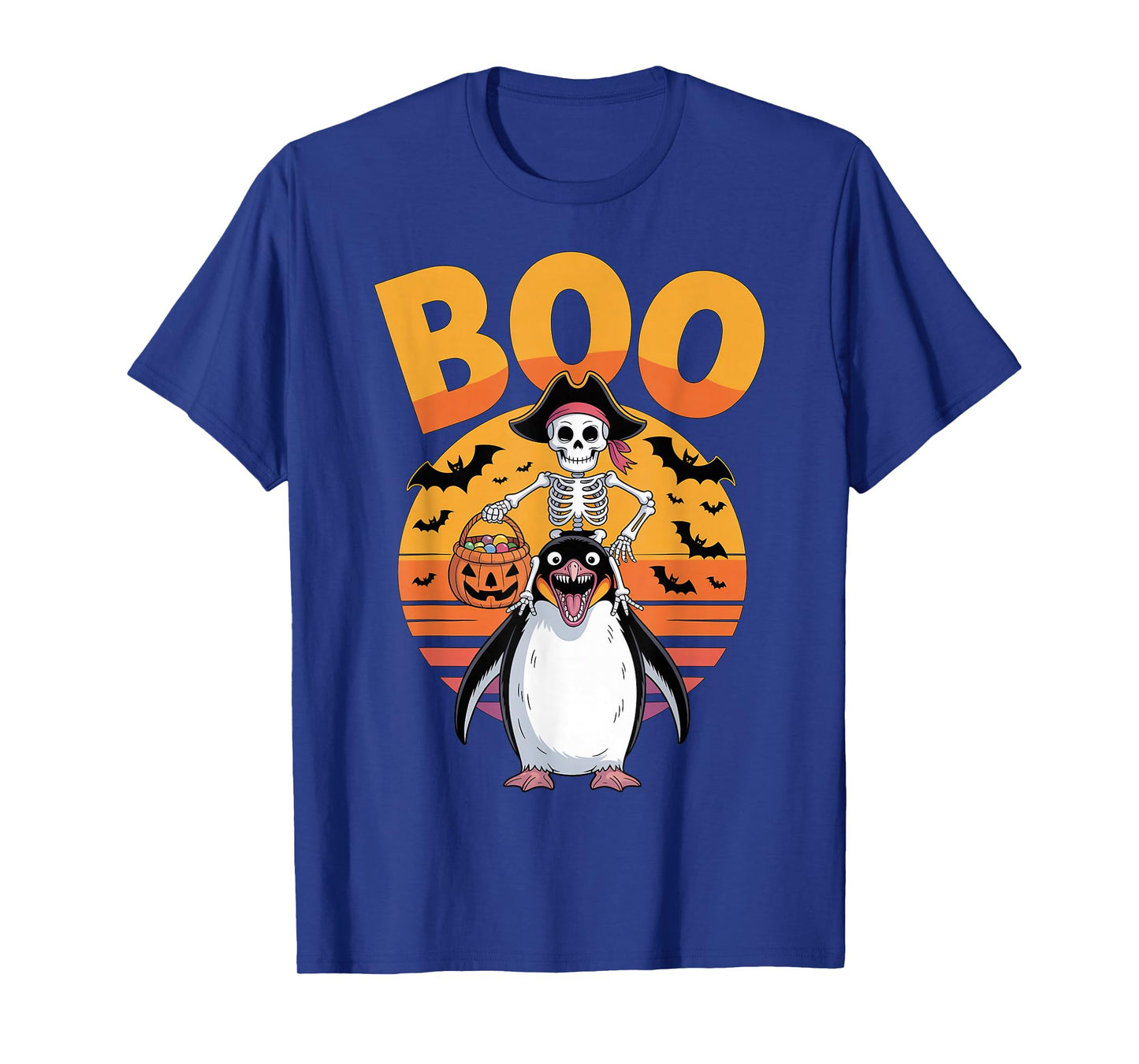 Spooky Penguin Costume on Boo Penguin Halloween T-Shirt