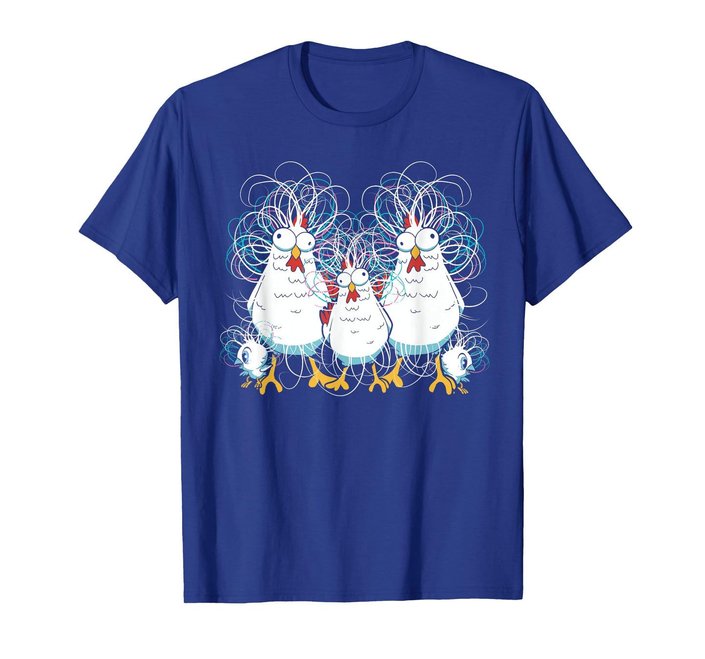 Funny Chicken Art Crazy Chicken Family Chicken Lover Farmer T-Shirt