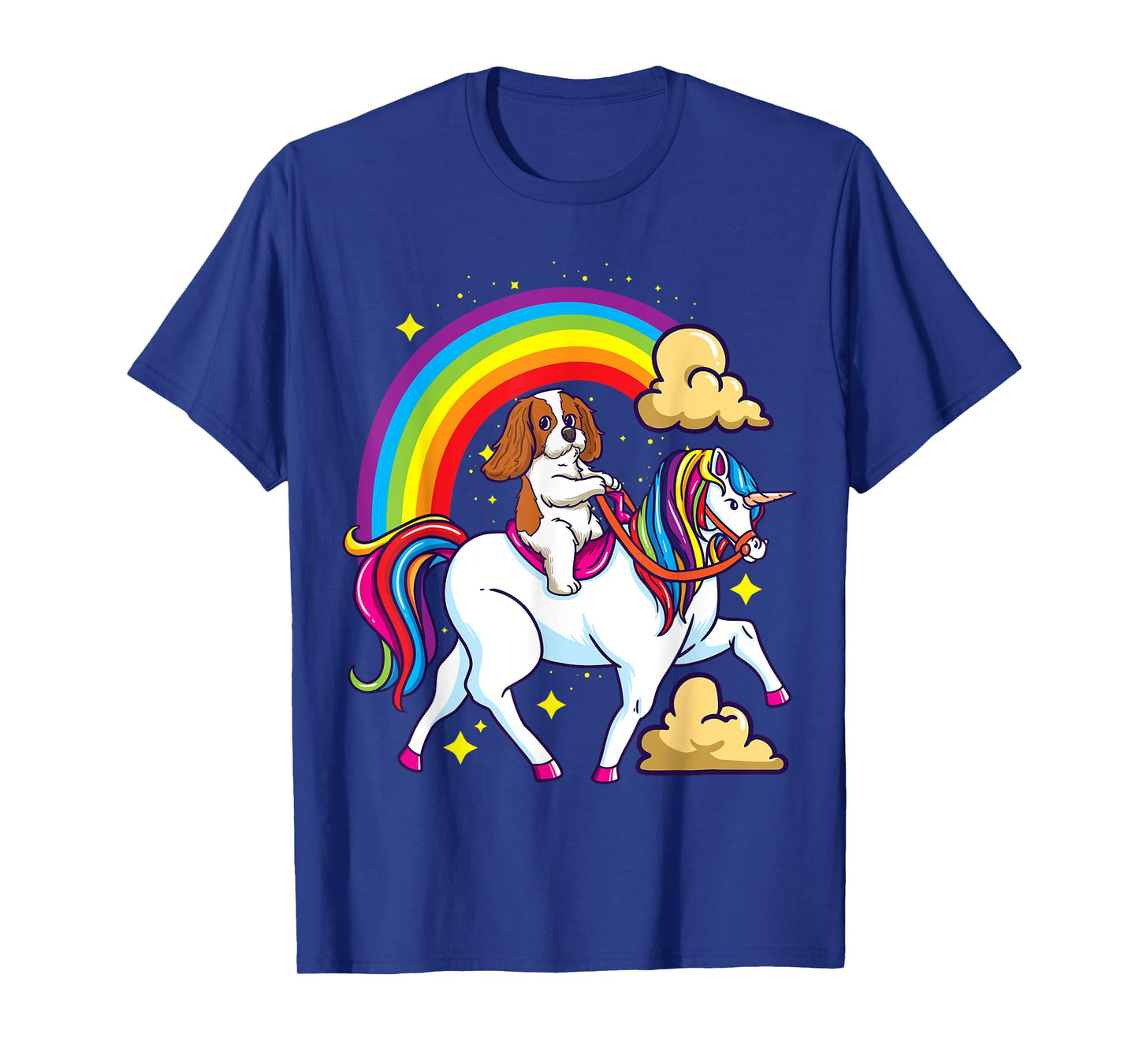 Cavalier King Charles Spaniel Ruby and Unicorn Gifts T-Shirt