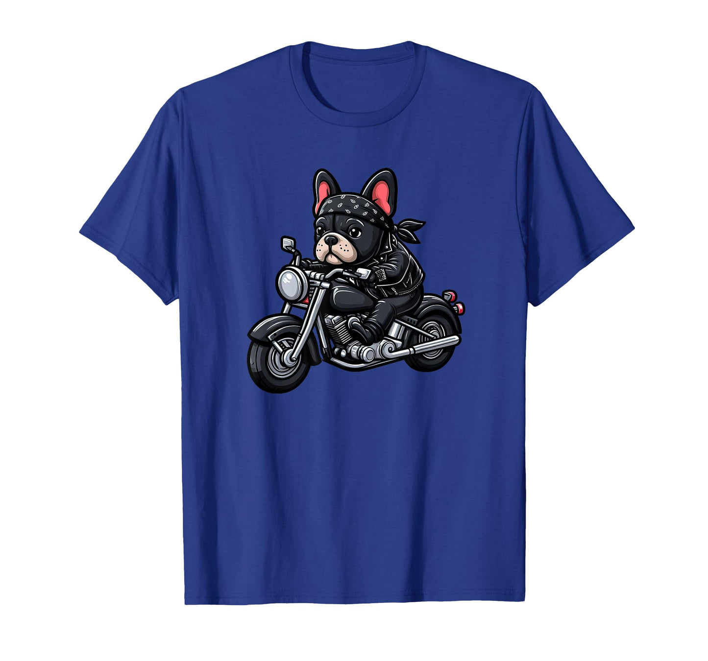 French Bulldog Biker Funny Dog Motorcycle T-Shirt for Men Women Kids