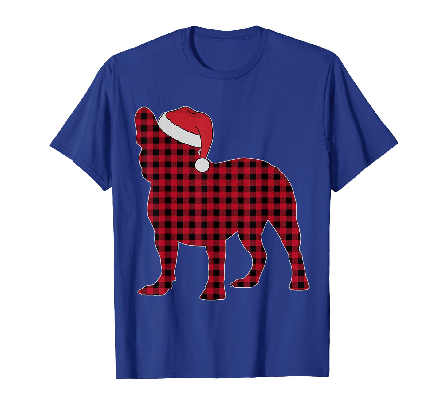 Red Plaid French Bulldog Buffalo Matching Family Dad Mom T-Shirt