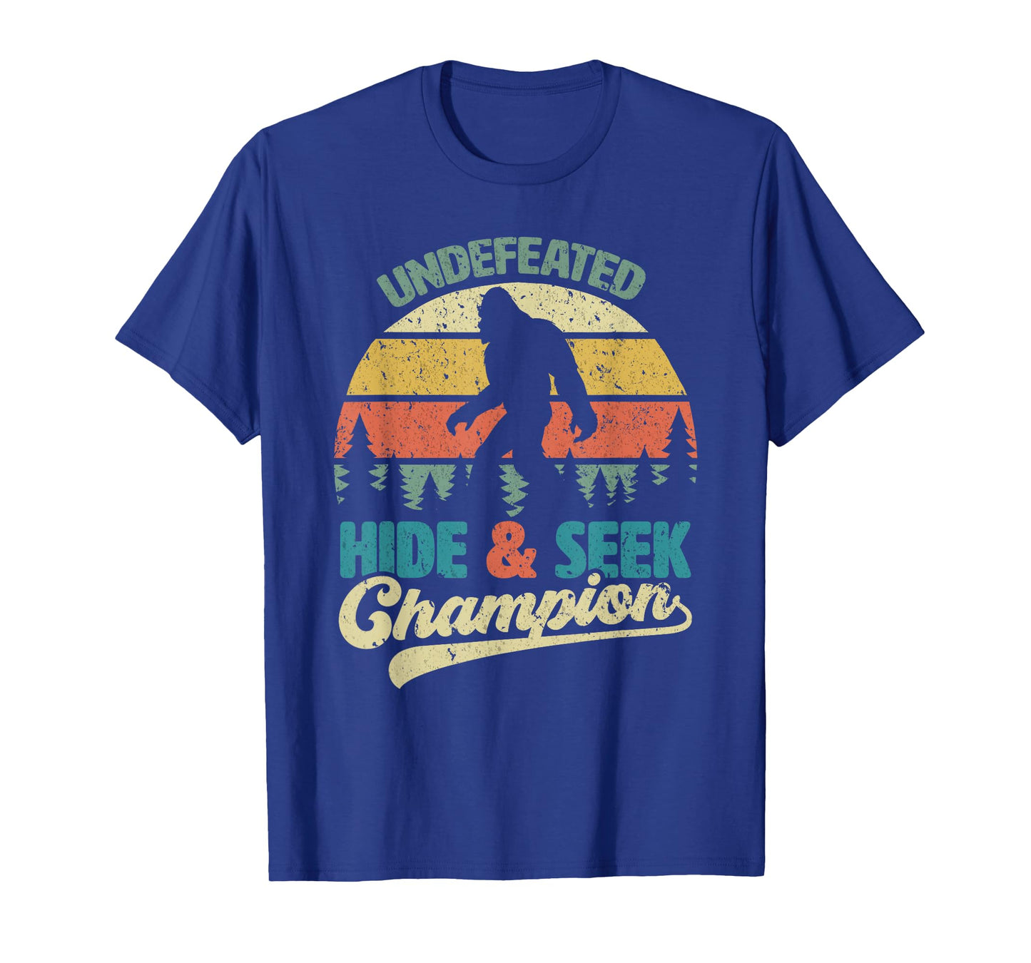 Bigfoot Undefeated Hide & Seek Champion Funny Sasquatch Yeti T-Shirt
