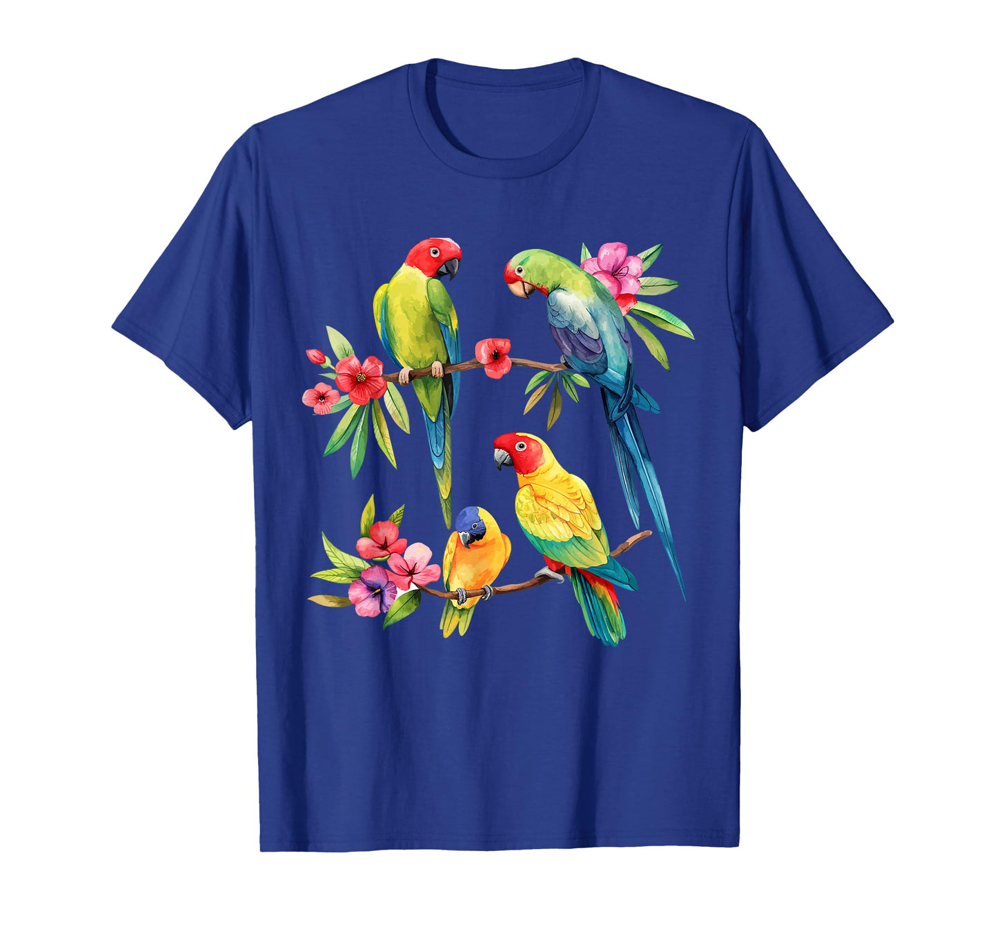 Colorful Parrot Watercolor T-Shirt