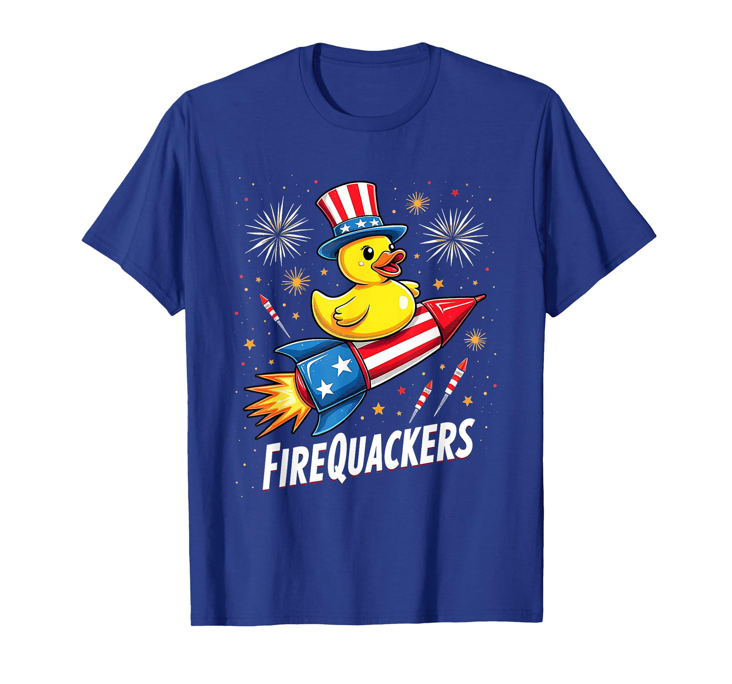4th of July Patriotic Day Funny Firecracker Duck Goose T-Shirt