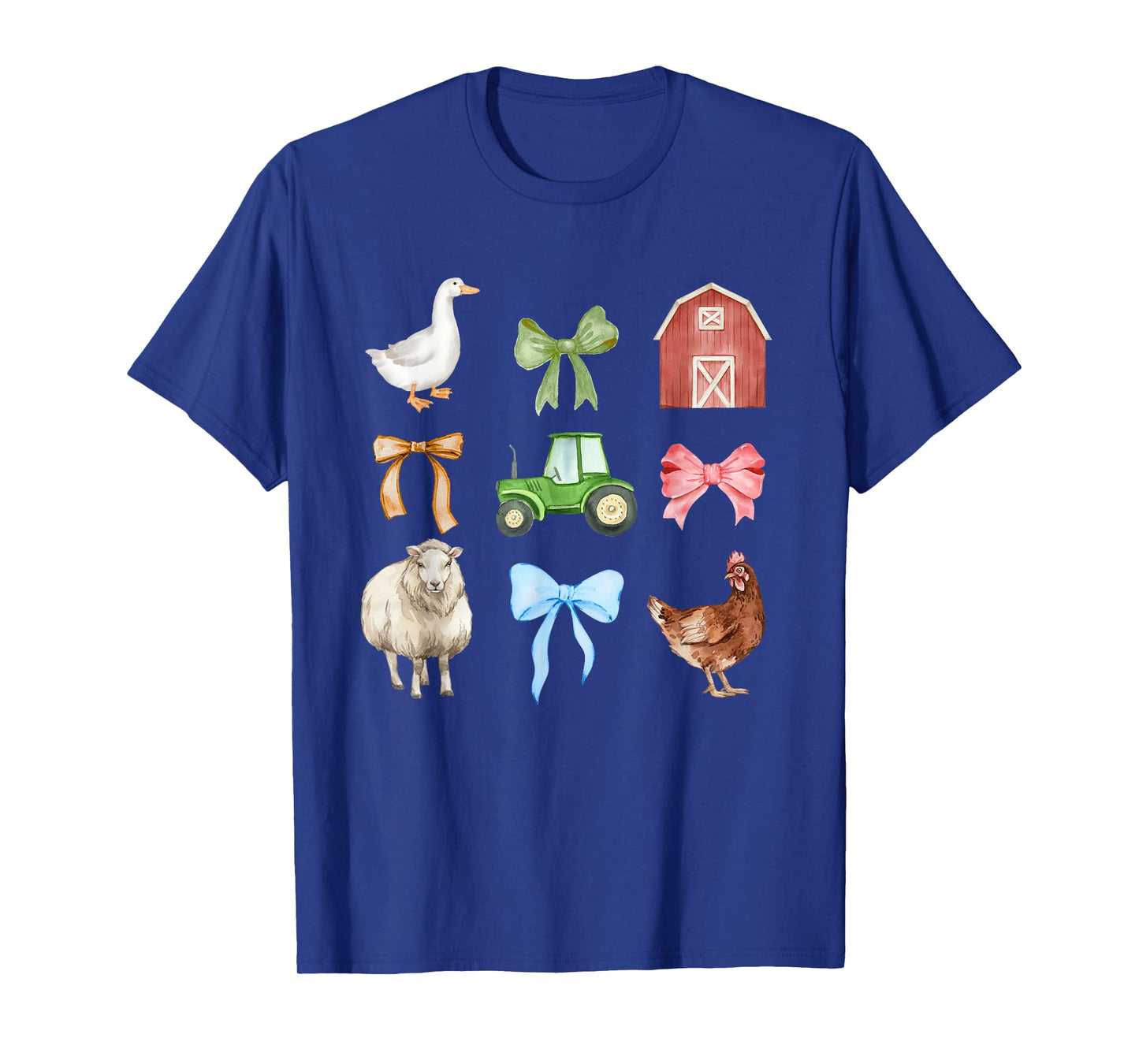 Cute Farm Animals Coquette Farmer Country T-Shirt