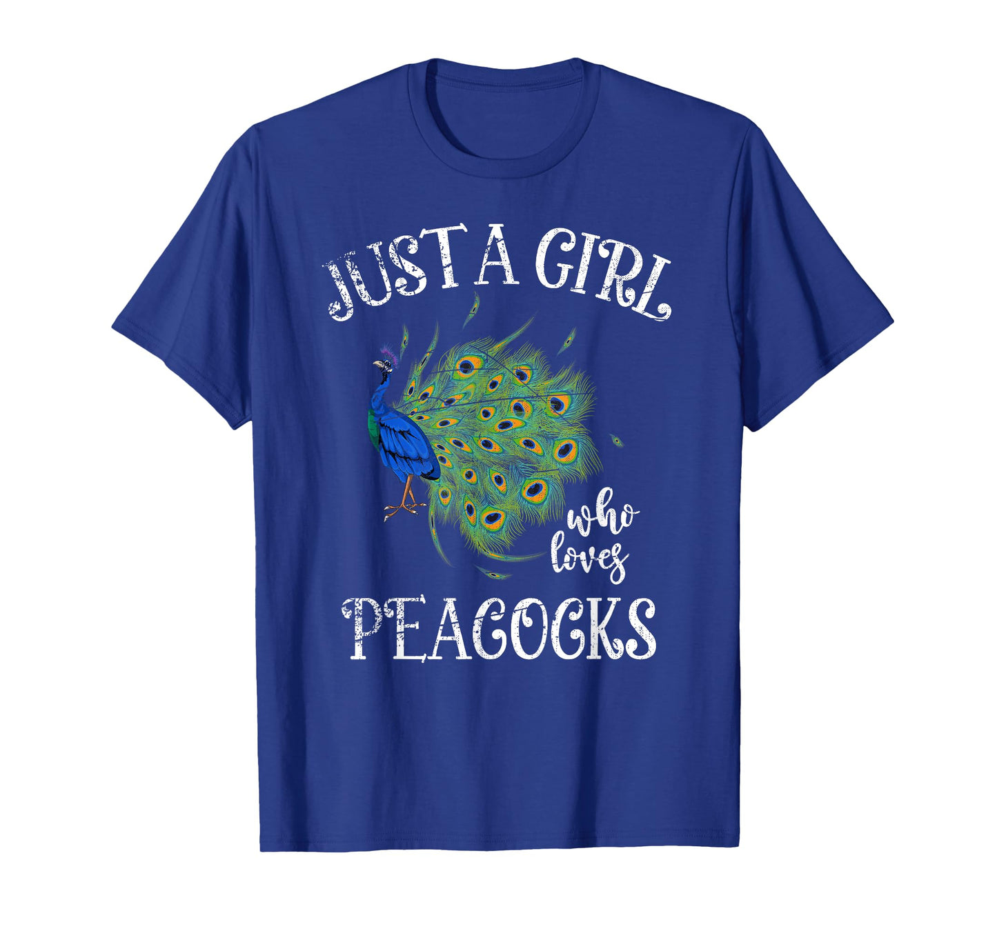 Decorative Peacock Lover Girls Women Zoo Animal Bird Peacock T-Shirt