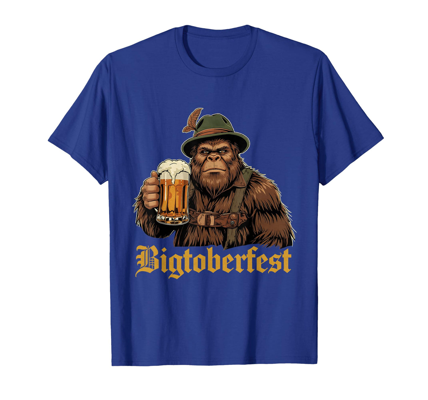 Funny Bigfoot Bigtoberfest Oktoberfest Beer Drinking Team T-Shirt