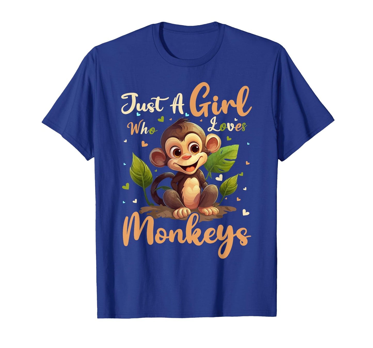 Monkey Lover Just A Girl Who Loves Monkeys T-Shirt