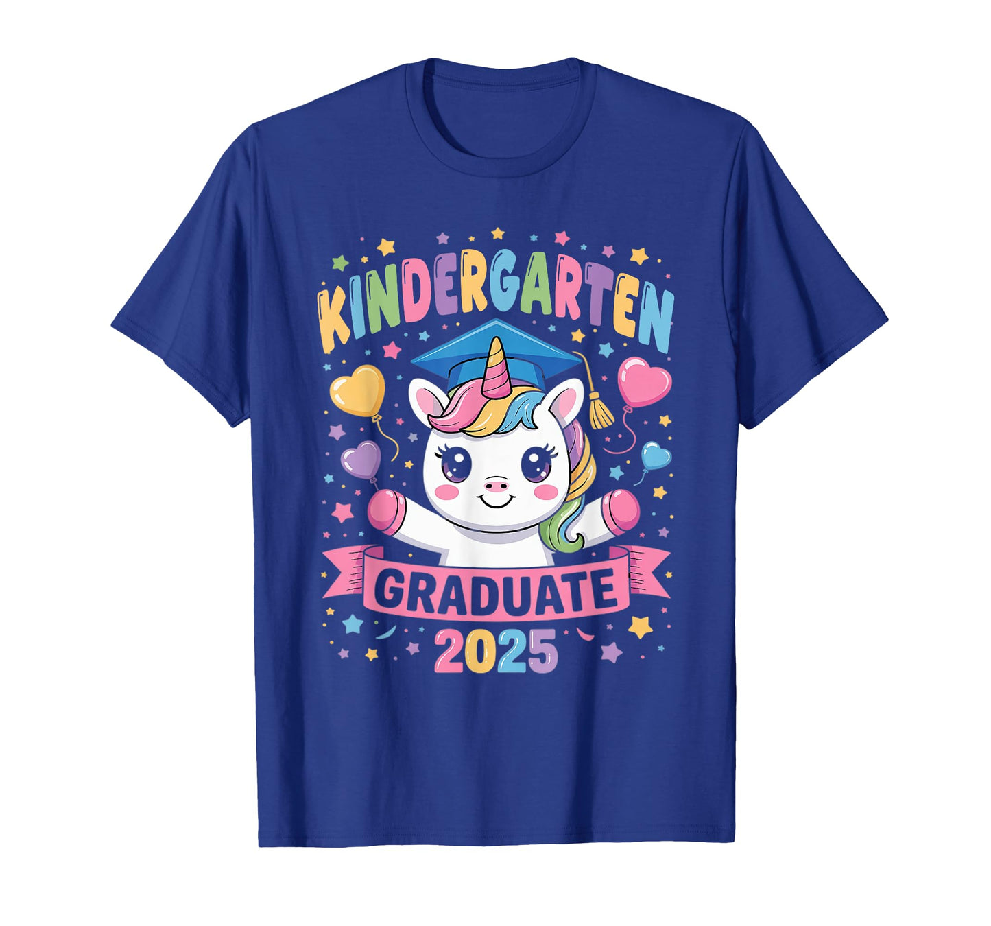 Kindergarten Graduate 2025 Unicorn Girls T-Shirt