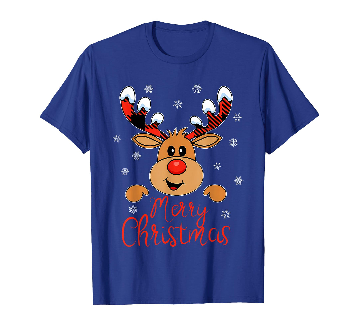 Merry Christmas Reindeer Xmas Family Men Women T-Shirt