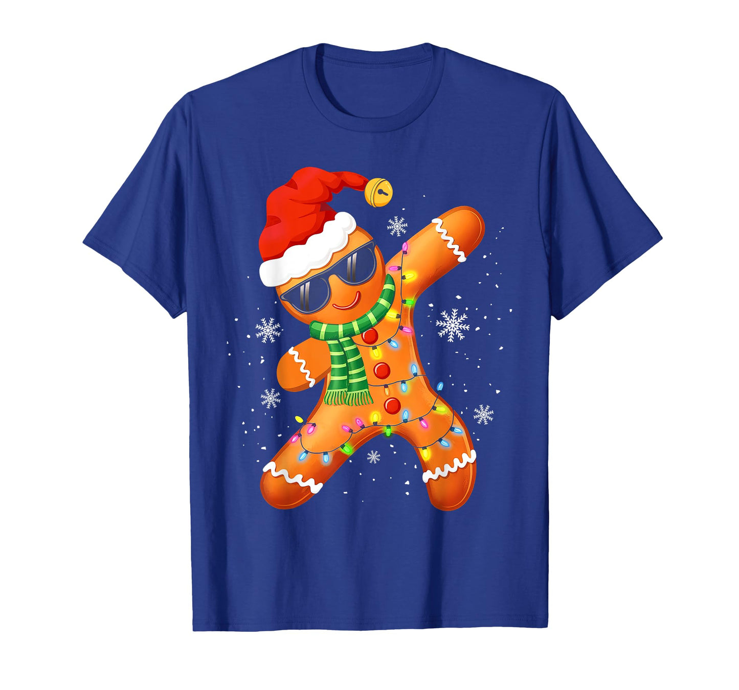 Christmas Shirts Kids Boys Toddler Gingerbread Xmas Lights T-Shirt