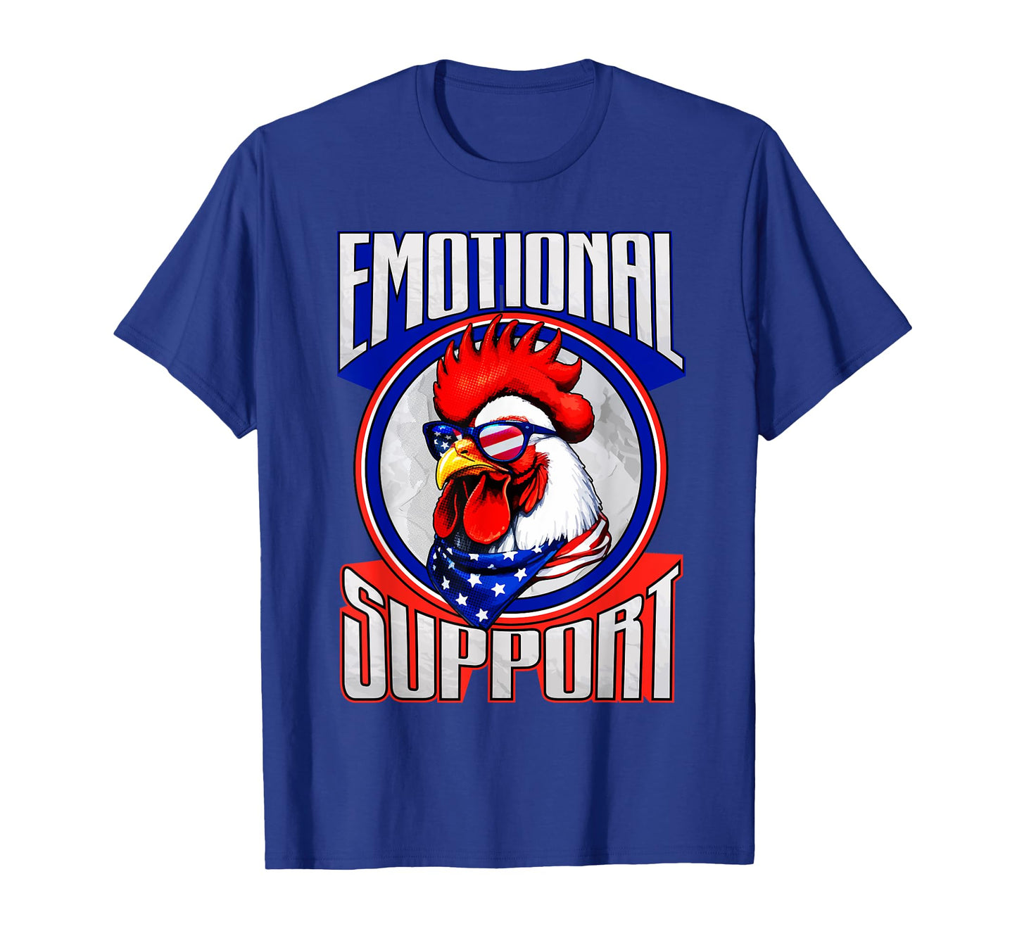 Emotional Support Chicken Lover Gift Funny Rooster T-Shirt