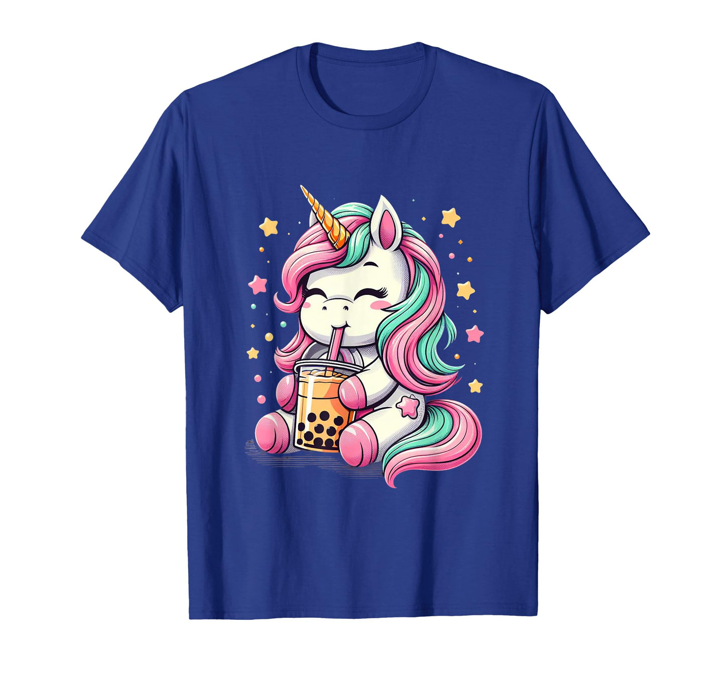Boba Tea Unicorn Kawaii Neko Japanese Bubble Tea Aesthetic T-Shirt