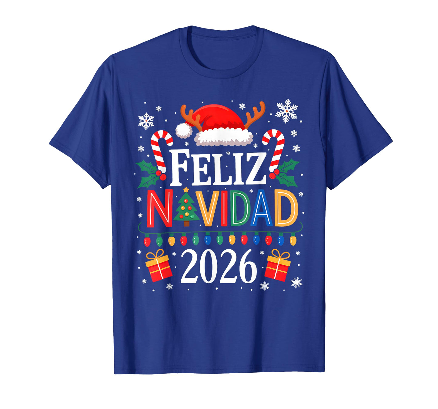 Feliz Navidad 2026 Matching Family Spanish Christmas Mexican T-Shirt