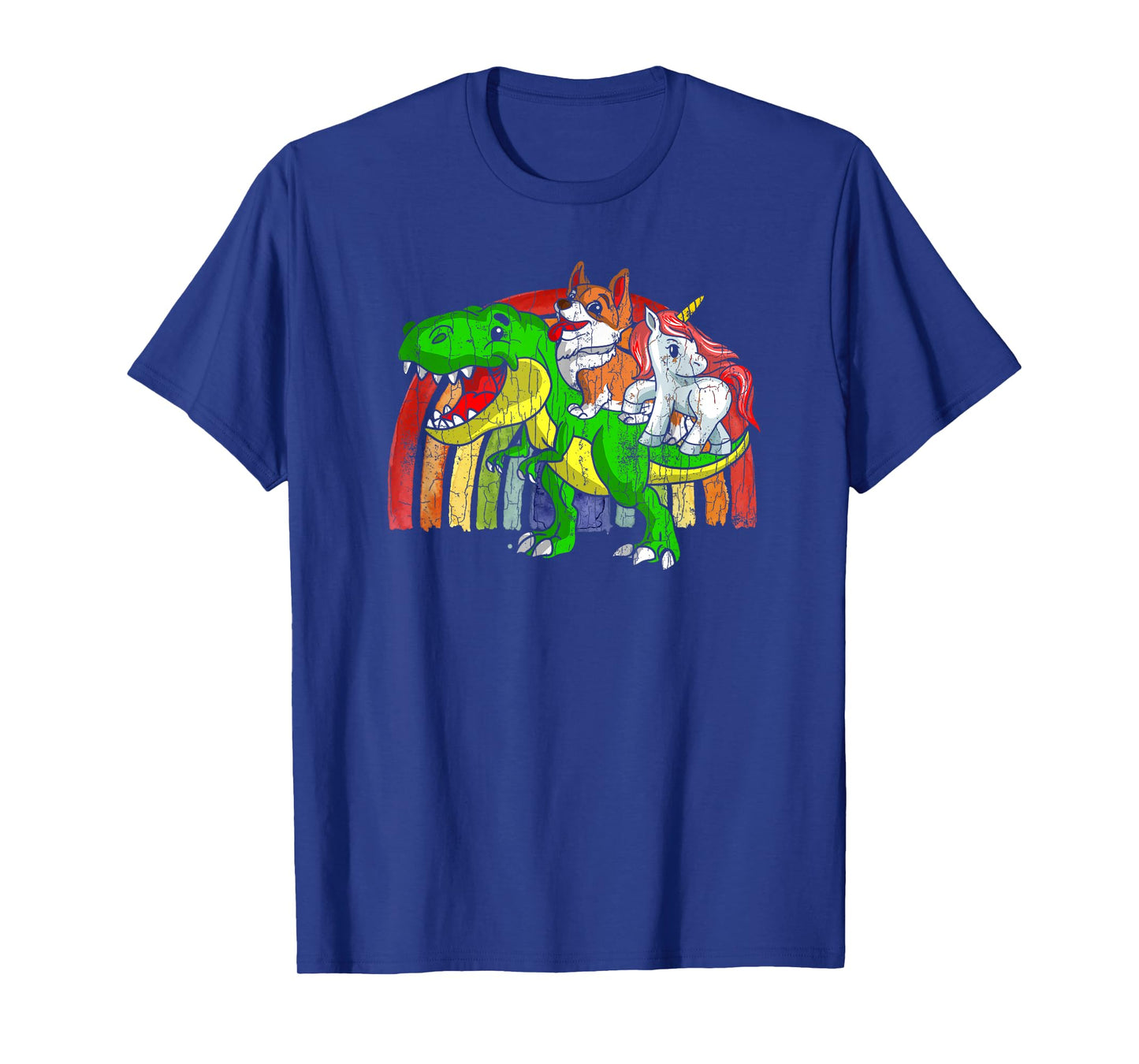 Australian Cattle Dog Unicorn Dinosaur Rex T-Shirt